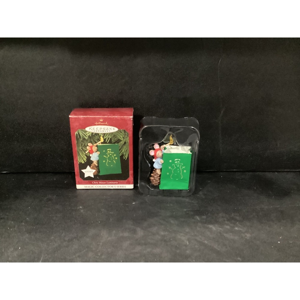 Hallmark Ornament: 1997 Chris Mouse Luminaria QLX7525 Magic Collectors Series